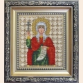Набор для вышивания бисером ЧАРИВНА МИТЬ "Икона святой мученицы Светланы (Фотины)"